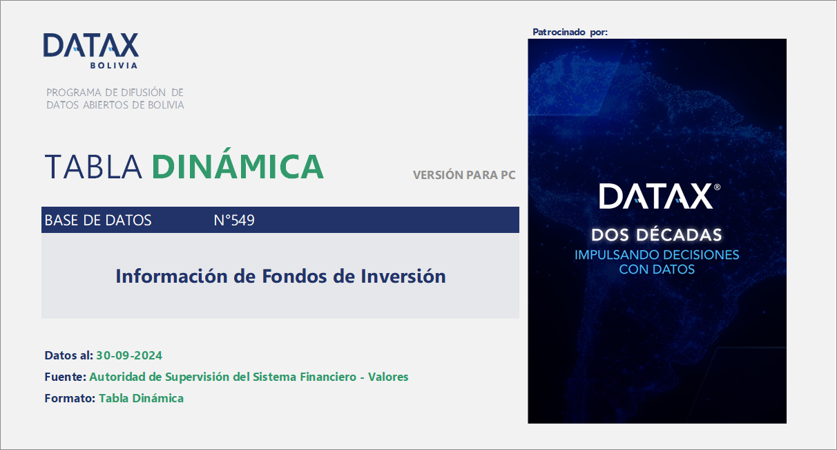 Información de Fondos de Inversión