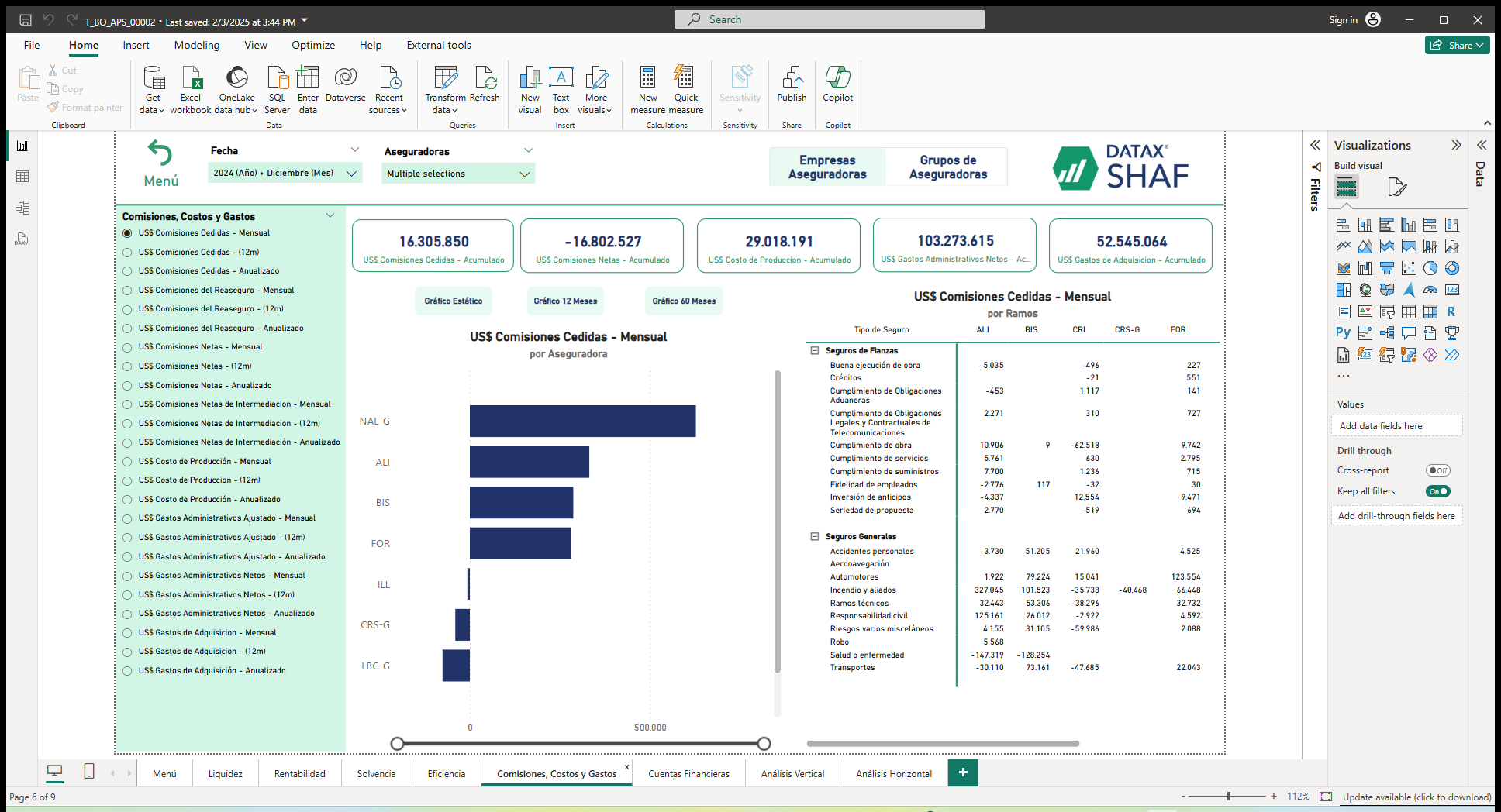 SHAF Insurance – Financial Analysis Tool for the Insurance Sector