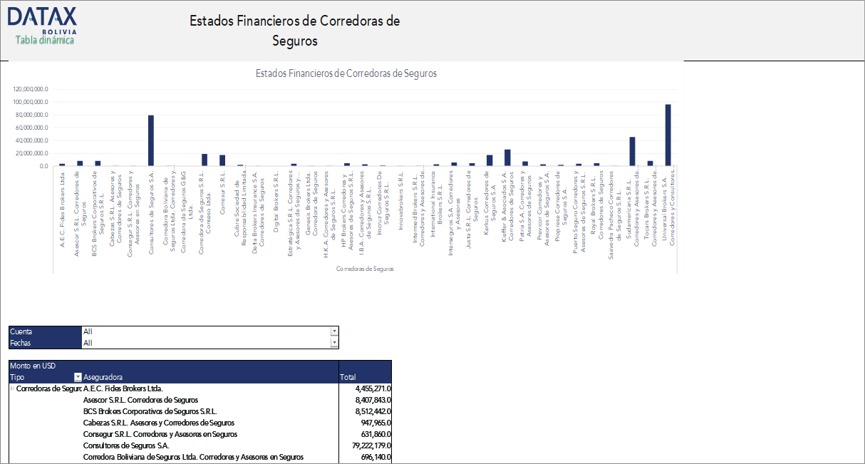 Financial Statements of Insurance Brokers in Bolivia